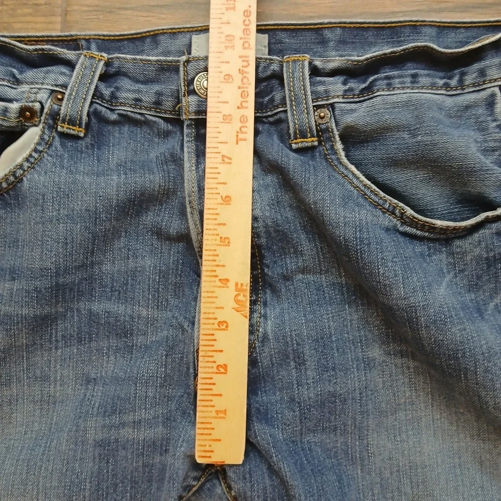 Levis 501 Jeans Mens 34x32 (FITS 32x30) Blue Straight Leg Button Fly Denim